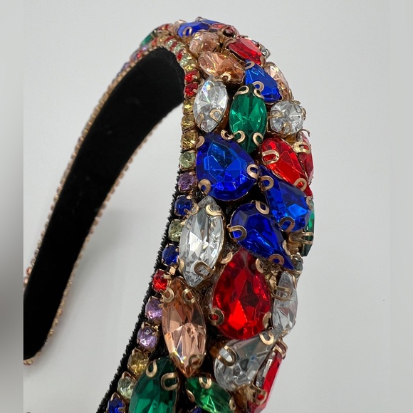 Beaded Hair Headband Muli Color - Picture 2 of 3